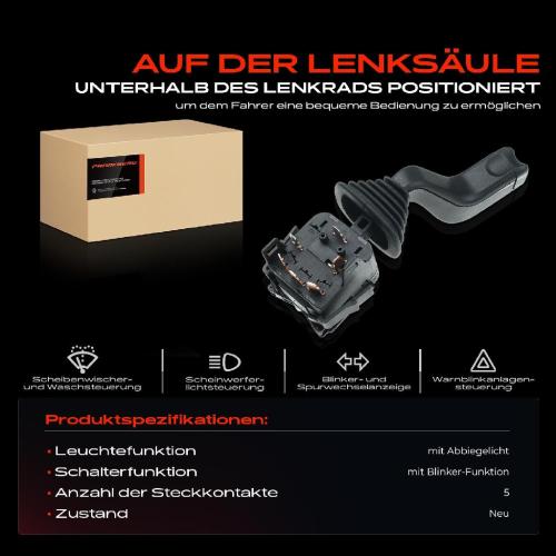 1x Kombischalter Lenkstockschalter für Opel Astra G F07 F67 Caravan Zafira A T98 1241349 Bild 1x Kombischalter Lenkstockschalter für Opel Astra G F07 F67 Caravan Zafira A T98 1241349