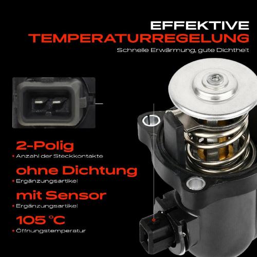 1x Thermostat Kühlmittel für BMW 3er E46 316i 318i Z3 Roadster E36 5er E60 520i 1.6L-2.0L Bild 1x Thermostat Kühlmittel für BMW 3er E46 316i 318i Z3 Roadster E36 5er E60 520i 1.6L-2.0L