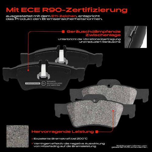 4x Bremsbeläge Vorderachse für Mercedes-Benz C218 C219 X218 W211 W212 VF211 S211 S212 V220 Bild 4x Bremsbeläge Vorderachse für Mercedes-Benz C218 C219 X218 W211 W212 VF211 S211 S212 V220