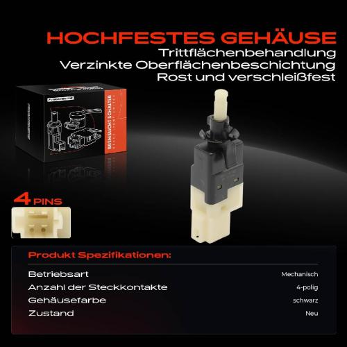 1x Bremslichtschalter für Mercedes-Benz W169 W245 W211 S211 C219 Sprinter B906 B906 Bild 1x Bremslichtschalter für Mercedes-Benz W169 W245 W211 S211 C219 Sprinter B906 B906