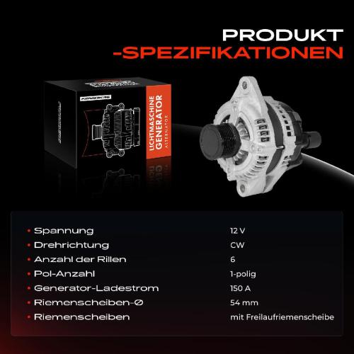 1x Lichtmaschine Generator für Alfa Romeo Giulia Fiat 500X Doblo Jeep Renegade Bild 1x Lichtmaschine Generator für Alfa Romeo Giulia Fiat 500X Doblo Jeep Renegade