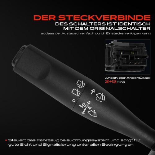 1x Kombischalter Lenkstockschalter für Peugeot 206 Schrägheck 2A/C 306 Break 7E 7A 7C N3 Bild 1x Kombischalter Lenkstockschalter für Peugeot 206 Schrägheck 2A/C 306 Break 7E 7A 7C N3