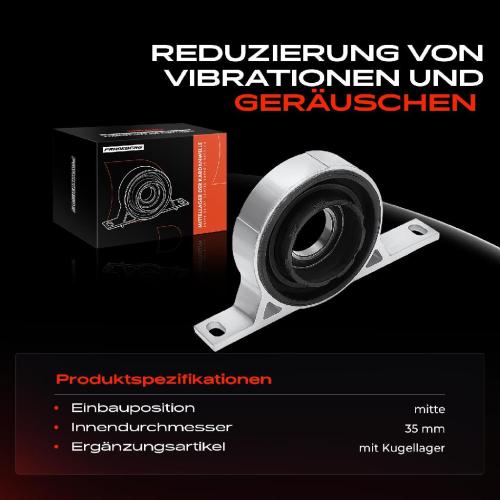 1x Lagerung Gelenkwelle Kardanwellenlager für BMW 7er E65 E66 E67 730d 740i 3.0L Bild 1x Lagerung Gelenkwelle Kardanwellenlager für BMW 7er E65 E66 E67 730d 740i 3.0L
