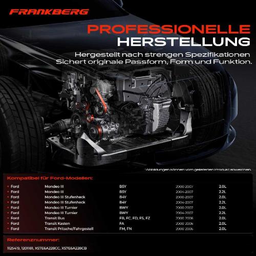 1x Spannrolle Riemenspanner für Ford Mondeo III Transit 2.0L 2.2L Bild 1x Spannrolle Riemenspanner für Ford Mondeo III Transit 2.0L 2.2L