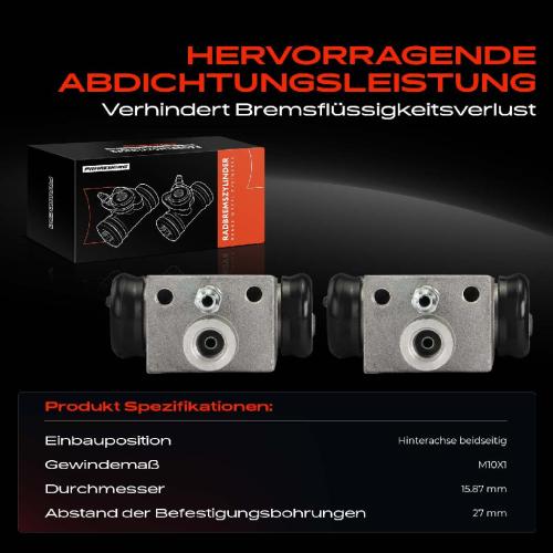 2x Radbremszylinder Hinten für Opel Agila (A) Suzuki Wagon R Bild 2x Radbremszylinder Hinten für Opel Agila (A) Suzuki Wagon R
