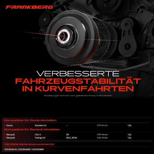 1x Riemenscheibe Kurbelwelle für Renault Twingo III BCA Clio V B7 Dacia Sandero III Bild 1x Riemenscheibe Kurbelwelle für Renault Twingo III BCA Clio V B7 Dacia Sandero III
