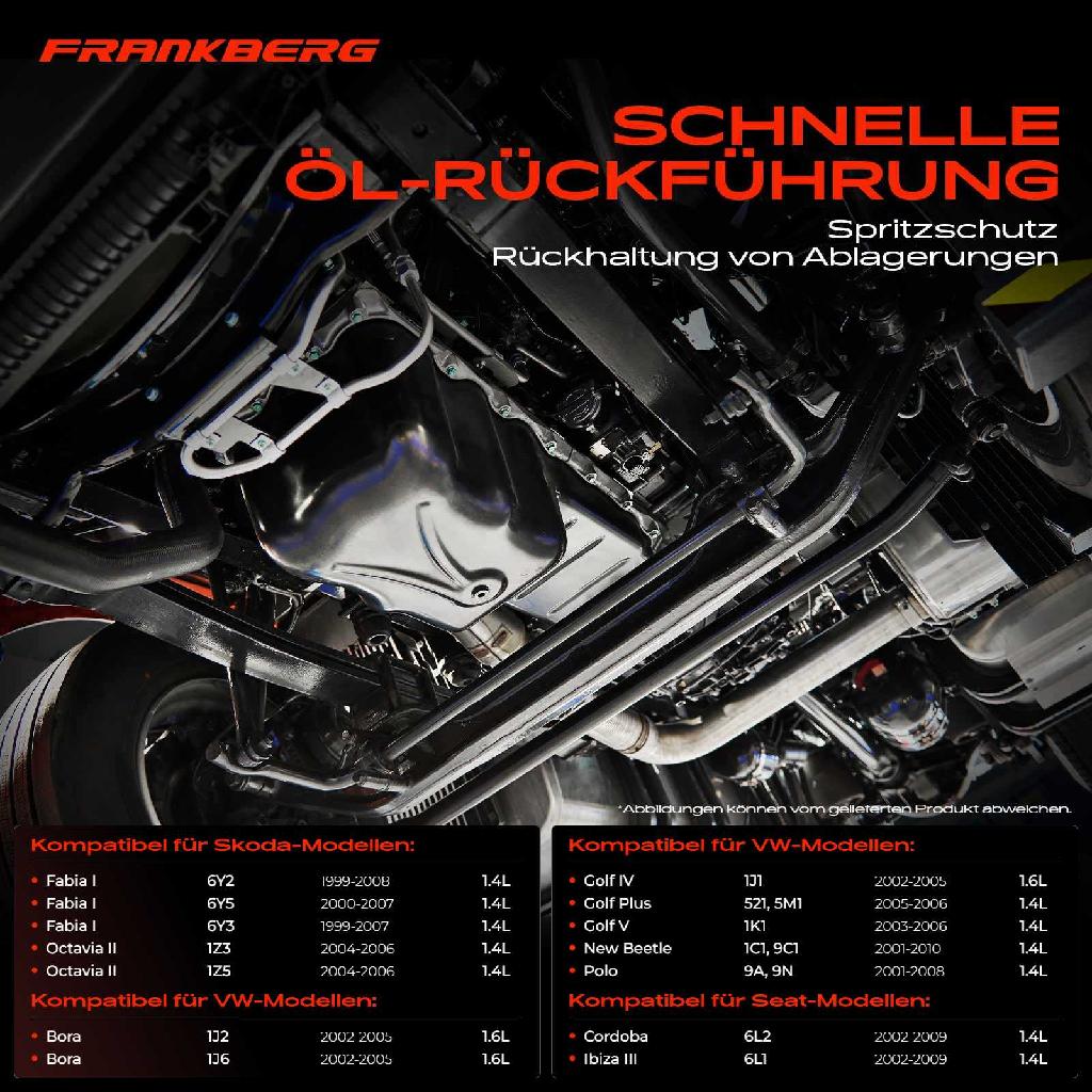 1x Ölwanne Motorölwanne für VW Polo 9N Bora Golf 1J Skoda Fabia 6Y Seat Ibiza IV 1.4L 1.6L