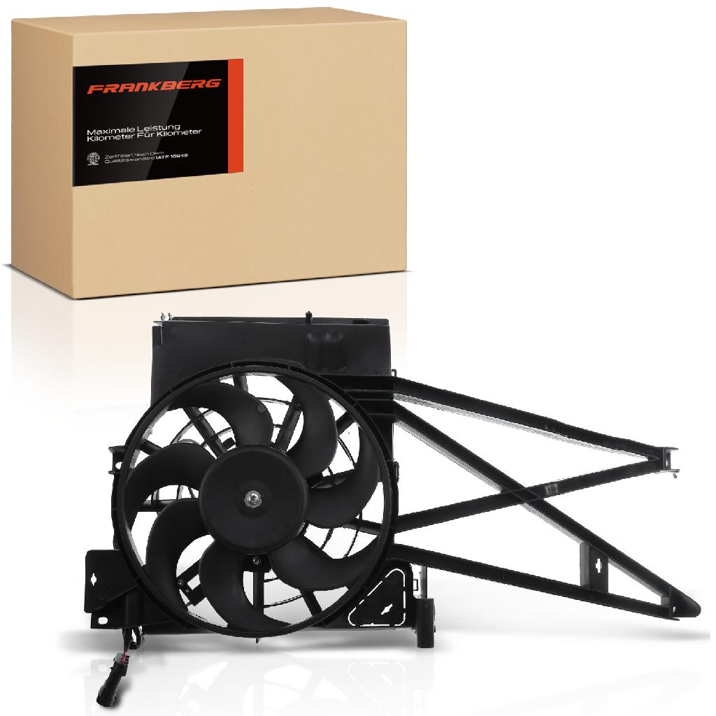 Frankberg 1x Motorkühller Einfachlüfter mit Kühlerlüfterrahmen Opel Vectra B CC Caravan 36 38 31