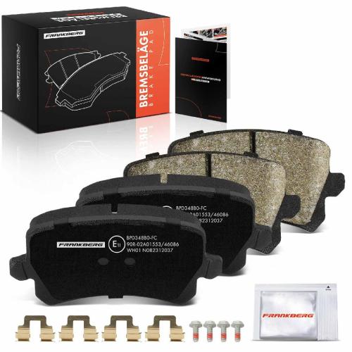 Frankberg 4x Bremsbel ge Hinterachse f r VW Golf Plus Van V Caddy MPV Kasten/MPV CC EOS 1.2L-2.0L 2000-2022 Bild Frankberg 4x Bremsbel ge Hinterachse f r VW Golf Plus Van V Caddy MPV Kasten/MPV CC EOS 1.2L-2.0L 2000-2022