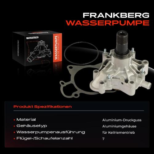 Frankberg 1x Wasserpumpe Kühlwasserpumpe für Iveco Daily III IV VI Kasten Kipper Massif 3.0L Bild Frankberg 1x Wasserpumpe Kühlwasserpumpe für Iveco Daily III IV VI Kasten Kipper Massif 3.0L