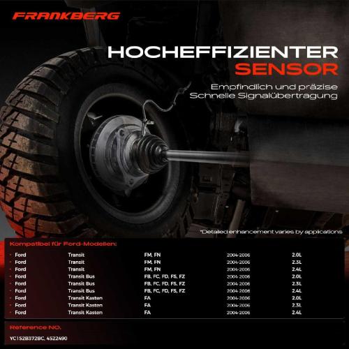 1x ABS Sensor Hinterachse rechts für Ford Transit FM FN Transit Bus FB FC FD FS FZ Transit Kasten FA Bild 1x ABS Sensor Hinterachse rechts für Ford Transit FM FN Transit Bus FB FC FD FS FZ Transit Kasten FA