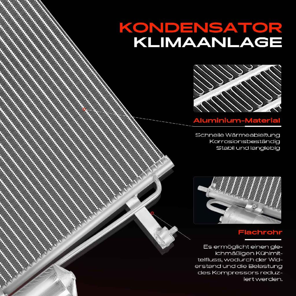 1x Kondensator Klimaanlage für Mitsubishi L200/Triton 2.5L 2005-2015