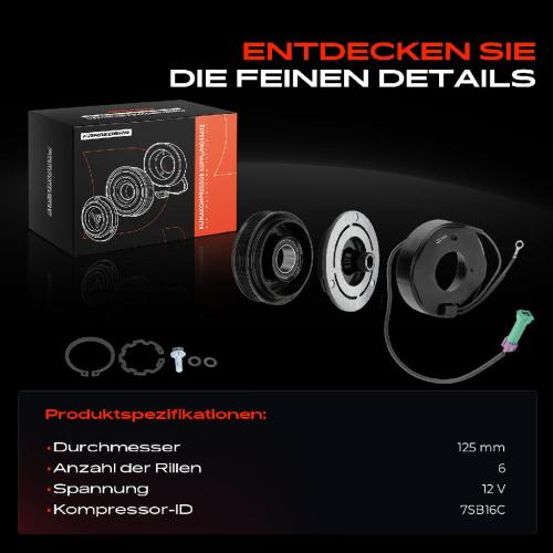 1x Magnetkupplung Klimakompressor für VW Passat 3B Audi A4 8D A6 4B A8 Porsche 911 Bild 1x Magnetkupplung Klimakompressor für VW Passat 3B Audi A4 8D A6 4B A8 Porsche 911