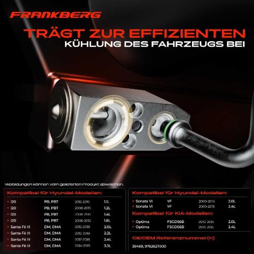 1x Expansionsventil Klimaanlage für Hyundai i20 PB Santa Fé 3 Sonata 6 KIA Optima Bild 1x Expansionsventil Klimaanlage für Hyundai i20 PB Santa Fé 3 Sonata 6 KIA Optima