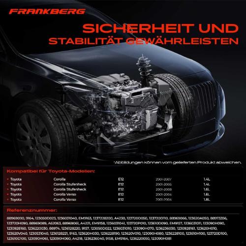 3x Motorlager Getriebelagerlager Vorne und Hinten für Toyota Corolla E12 1.4L 1.6L Bild 3x Motorlager Getriebelagerlager Vorne und Hinten für Toyota Corolla E12 1.4L 1.6L