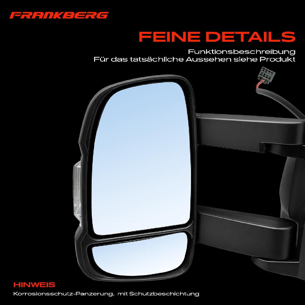 1x Außenspiegel Links für Citroën Jumper Fiat Ducato Opel Movano Peugeot 2006-2025