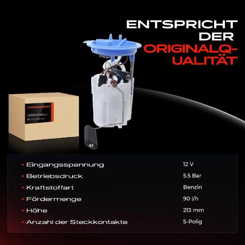 Frankberg 1x Kraftstoffpumpe für Audi A1 Sportback Skoda Fabia III Kombi Rapid Spaceback 1.0L 1.4L 1.8L 2014-2022 Bild Frankberg 1x Kraftstoffpumpe für Audi A1 Sportback Skoda Fabia III Kombi Rapid Spaceback 1.0L 1.4L 1.8L 2014-2022