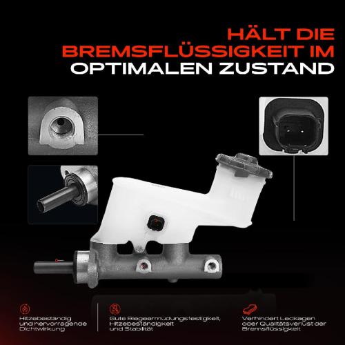 1x Hauptbremszylinder Bremszylinder für Honda Accord VII CL CM CN 2.0L 2.2L 2.4L Bild 1x Hauptbremszylinder Bremszylinder für Honda Accord VII CL CM CN 2.0L 2.2L 2.4L