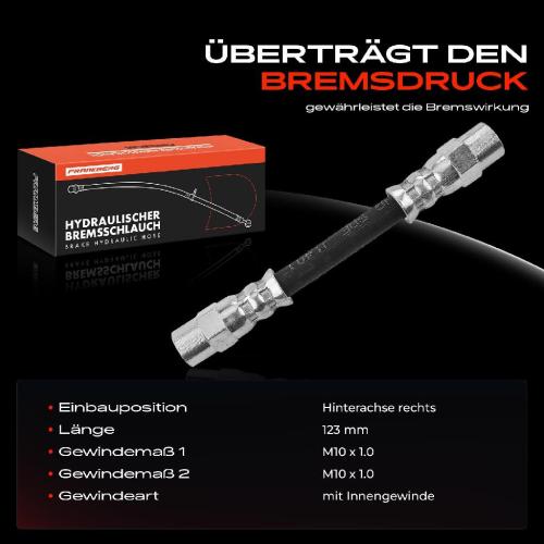 1x Bremsschlauch Bremsschläuche Hinterachse Rechts für BMW 5er Touring E39 7er E38 8er E31 Bild 1x Bremsschlauch Bremsschläuche Hinterachse Rechts für BMW 5er Touring E39 7er E38 8er E31