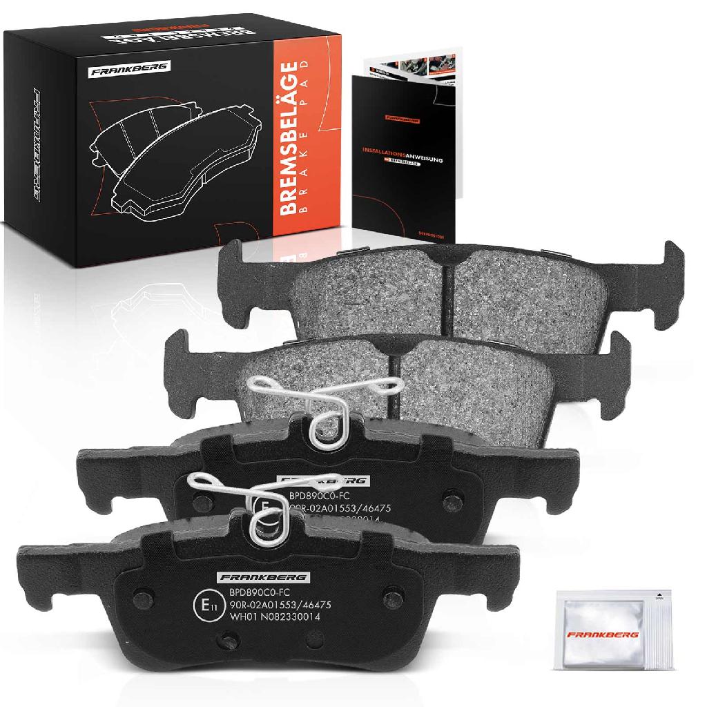 4x Bremsbeläge Hinterachse für Ford Fiesta VII Van 1.0L 1.1L 1.5L 2017-2025