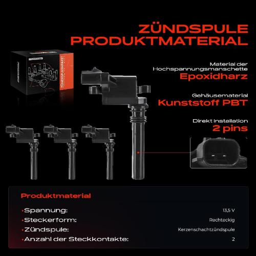 4x Zündmodul Zündspule für Chrysler 300 C Touring Dodge Durango Ram 1500 Crew Cab Pick-up Ram 3500 Pick-up Bild 4x Zündmodul Zündspule für Chrysler 300 C Touring Dodge Durango Ram 1500 Crew Cab Pick-up Ram 3500 Pick-up