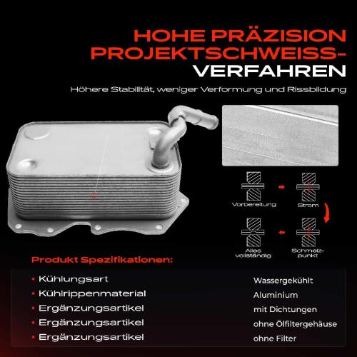 1x Ölkühler Motoröl für VW Touareg 7P5 Audi A8 4H2 Q7 4LB Porsche Cayenne 92A 4.2L Bild 1x Ölkühler Motoröl für VW Touareg 7P5 Audi A8 4H2 Q7 4LB Porsche Cayenne 92A 4.2L