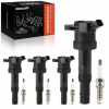 Frankberg 4x Zündspule Zündkerze für Hyundai i20 Coupe Hatchback Van KIA Picanto Rio III Stufenheck IV Stonic Bild Frankberg 4x Zündspule Zündkerze für Hyundai i20 Coupe Hatchback Van KIA Picanto Rio III Stufenheck IV Stonic
