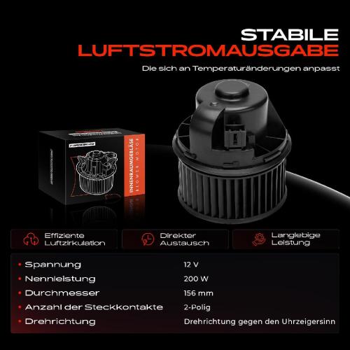 Frankberg 1x Gebläsemotor Innenraumgebläse für Ford Focus III Turnier C-Max II DXA CB7 CEU Bild Frankberg 1x Gebläsemotor Innenraumgebläse für Ford Focus III Turnier C-Max II DXA CB7 CEU