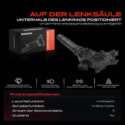 1x Kombischalter Lenkstockschalter für KIA Picanto TA 1.0L LPG 1.2L 2011-2017 Bild 1x Kombischalter Lenkstockschalter für KIA Picanto TA 1.0L LPG 1.2L 2011-2017