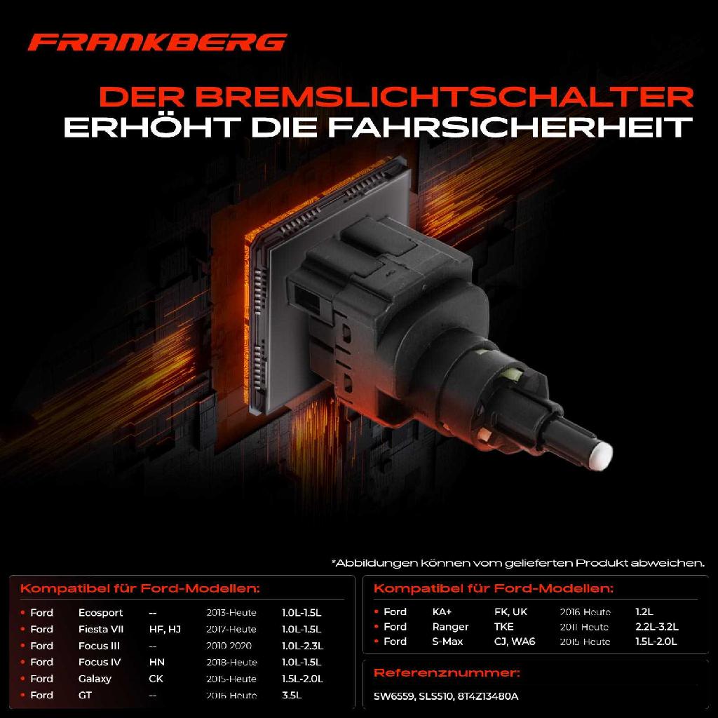 1x Bremslichtschalter für Mazda 2 3 Ford C S-Max Focus Fiesta Mondeo Ranger Transit