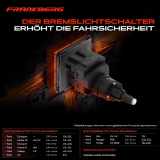 1x Bremslichtschalter für Mazda 2 3 Ford C S-Max Focus Fiesta Mondeo Ranger Transit