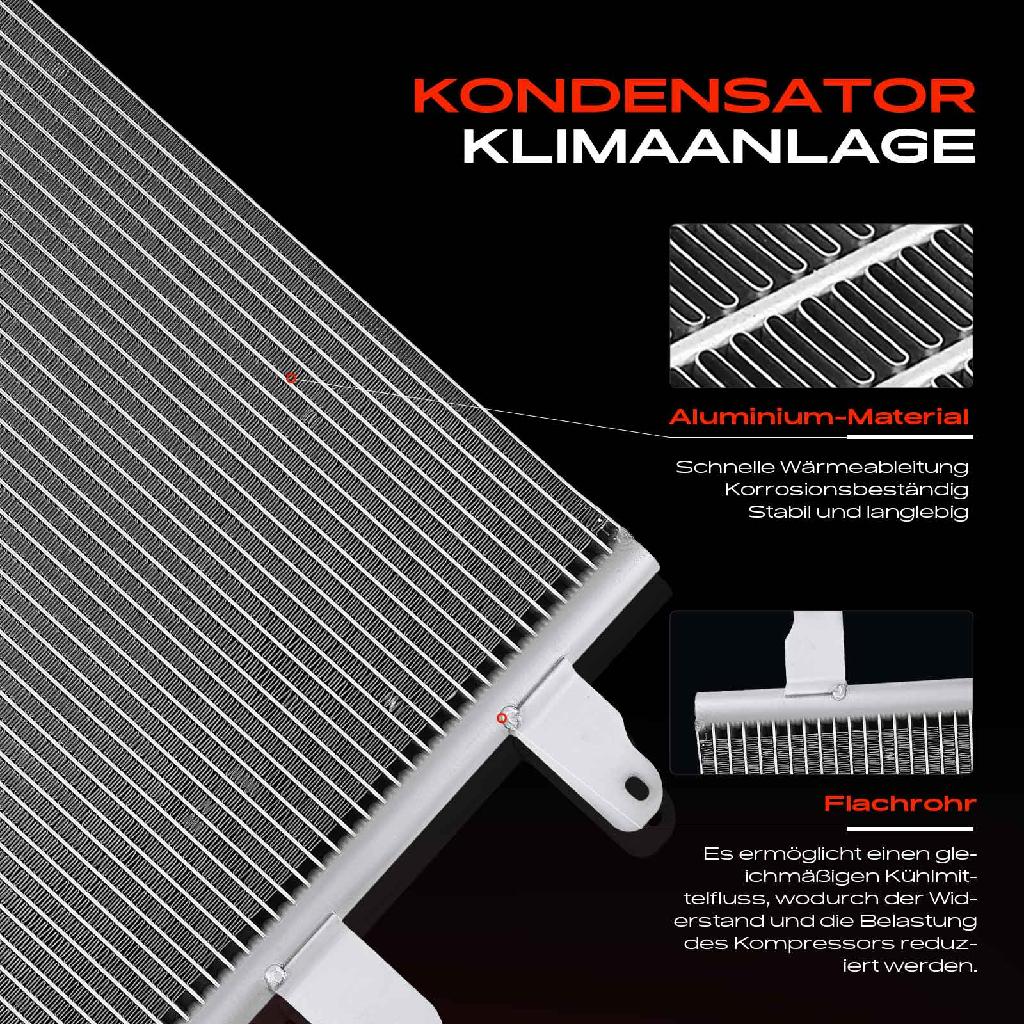 1x Kondensator Klimaanlage für VW New Beetle 1C1 New Beetle Cabriolet 1Y7 1.4L-3.2L