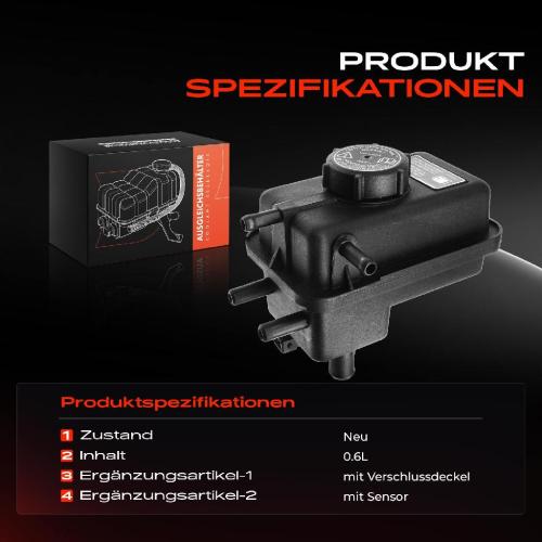 1x Ausgleichsbehälter Kühlmittelbehälter für Jaguar XK8 QDV X100 X100 4.0L 4.2L 1996-2006 Bild 1x Ausgleichsbehälter Kühlmittelbehälter für Jaguar XK8 QDV X100 X100 4.0L 4.2L 1996-2006