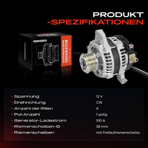 1x Lichtmaschine Generator für Toyota Auris E18 Corolla Verso S Yaris P13 1.4L Bild 1x Lichtmaschine Generator für Toyota Auris E18 Corolla Verso S Yaris P13 1.4L