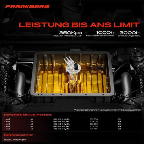 1x Kraftstoffpumpe für Audi A8 4H2 4H8 4HC 4HL 2.5L 3.0L 4.0L 4.2L 6.3L 2009-2018 Bild 1x Kraftstoffpumpe für Audi A8 4H2 4H8 4HC 4HL 2.5L 3.0L 4.0L 4.2L 6.3L 2009-2018