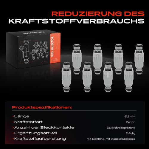 8x Einspritzventil Einspritzdüse für Mercedes-Benz W210 W210 W220 C208 W463 R129 Bild 8x Einspritzventil Einspritzdüse für Mercedes-Benz W210 W210 W220 C208 W463 R129