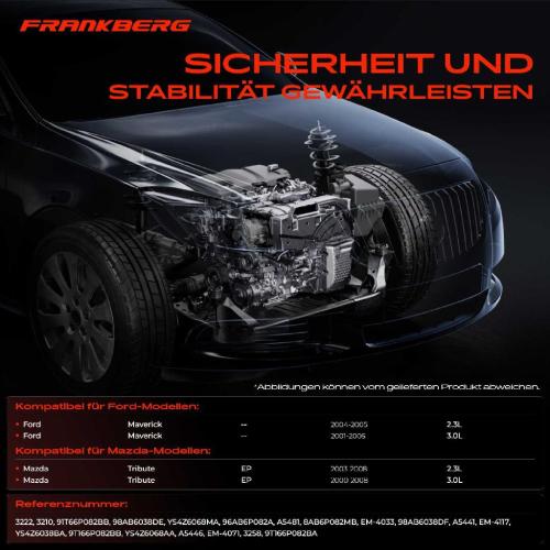 2x Motorlager Getriebelagerlager Vorne Links für Ford Maverick Mazda Tribute EP 2000-2008 2.3L 3.0L Bild 2x Motorlager Getriebelagerlager Vorne Links für Ford Maverick Mazda Tribute EP 2000-2008 2.3L 3.0L