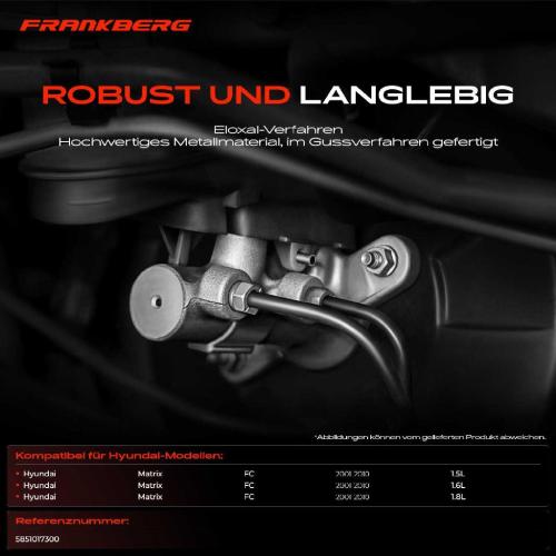 1x Hauptbremszylinder Bremszylinder für Hyundai Matrix FC 2001-2010 1.5L 1.6L 1.8L Bild 1x Hauptbremszylinder Bremszylinder für Hyundai Matrix FC 2001-2010 1.5L 1.6L 1.8L