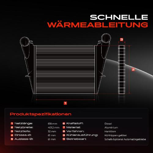 Frankberg 1x Ladeluftkühler Turbokühler für VW Golf VI 5K AJ Beetle 5C Jetta 3 4 2.0L Bild Frankberg 1x Ladeluftkühler Turbokühler für VW Golf VI 5K AJ Beetle 5C Jetta 3 4 2.0L