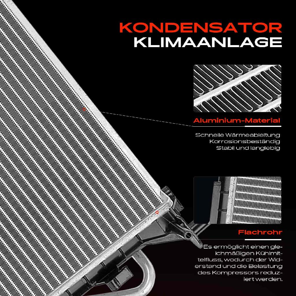 1x Kondensator Klimaanlage für Renault Twingo II CN0 1.2L 1.6L