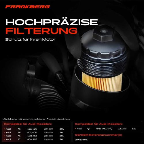 1x Ölfiltergehäuse für Audi A6 Allroad Avant A7 Sportback 3.0L Bild 1x Ölfiltergehäuse für Audi A6 Allroad Avant A7 Sportback 3.0L