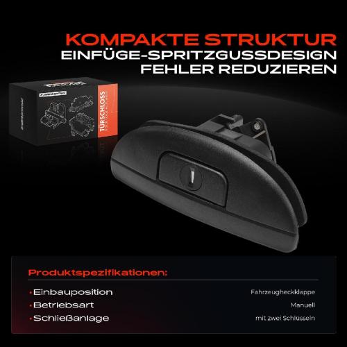 1x Türschloss Fahrzeugheckklappe für Renault Megane I Klasseic LA0/1 Scenic JA0/1 Bild 1x Türschloss Fahrzeugheckklappe für Renault Megane I Klasseic LA0/1 Scenic JA0/1