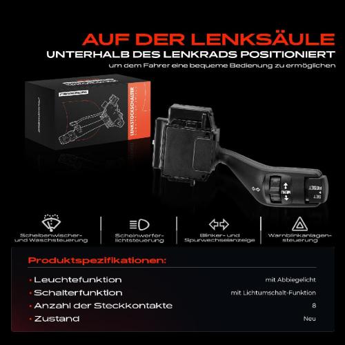 1x Kombischalter Lenkstockschalter für Ford Focus II Cabriolet 2006-2010 Bild 1x Kombischalter Lenkstockschalter für Ford Focus II Cabriolet 2006-2010