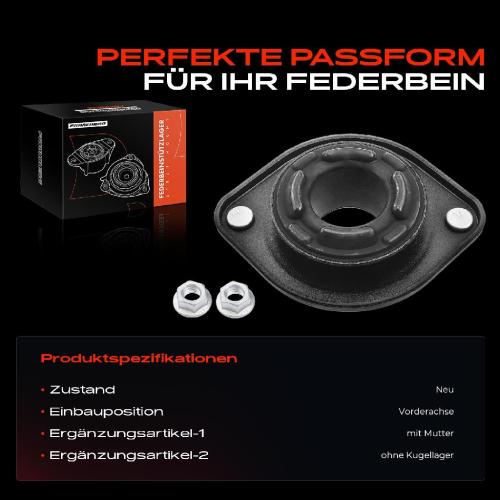 1x Domlager Federbeinstütz lager für Opel Corsa A CC TR 1982-1993 Bild 1x Domlager Federbeinstütz lager für Opel Corsa A CC TR 1982-1993
