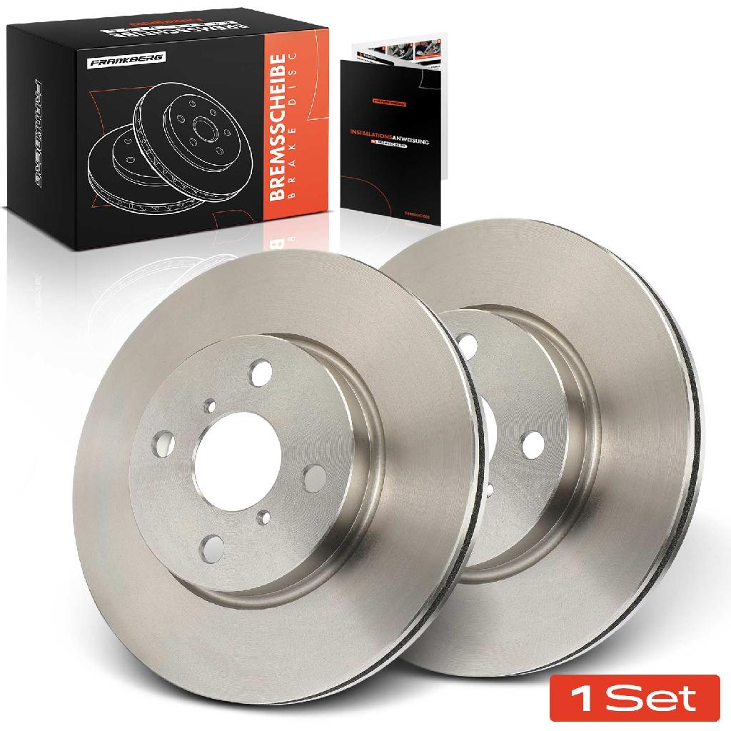 Frankberg 2x Bremsscheiben Vorderachse für Daihatsu Charade VIII Toyota Yaris Kasten/Schrägheck 2005-2020