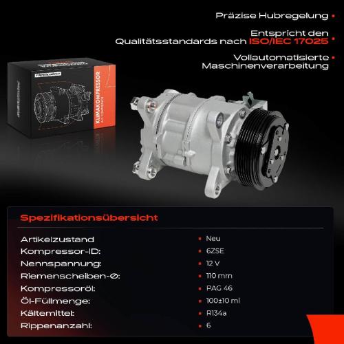 1x Klimakompressor für BMW 5er F10 F07 Touring F11 2.0L 2009-2017 Bild 1x Klimakompressor für BMW 5er F10 F07 Touring F11 2.0L 2009-2017