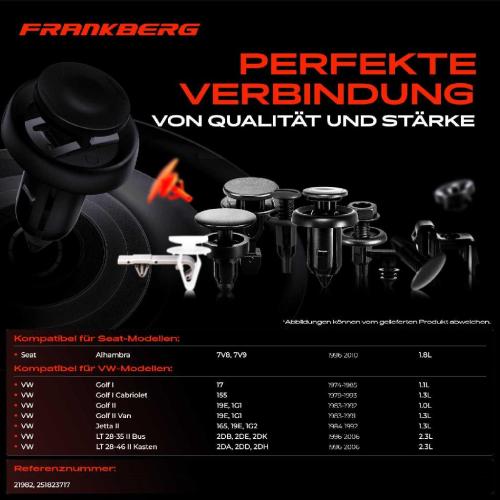 20x Befestigungsclips Motorhaube für VW Polo Sharan Lupo 6E1 6X1 Seat Alhambra Bild 20x Befestigungsclips Motorhaube für VW Polo Sharan Lupo 6E1 6X1 Seat Alhambra