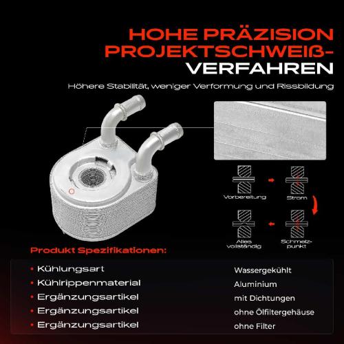 1x Ölkühler Motoröl für Renault Megane CC EZ0/1 Megane III DZ0/1 Scénic III JZ0/1 Bild 1x Ölkühler Motoröl für Renault Megane CC EZ0/1 Megane III DZ0/1 Scénic III JZ0/1