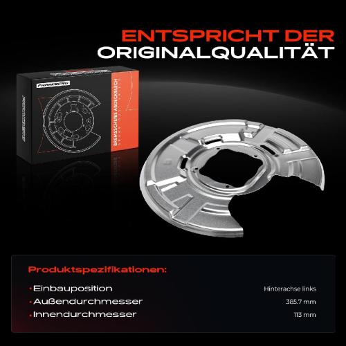 Frankberg 1x Ankerblech Bremsscheibe Hinterachse Links für BMW F10 518d F11 518d F12 640d F13 650 Bild Frankberg 1x Ankerblech Bremsscheibe Hinterachse Links für BMW F10 518d F11 518d F12 640d F13 650