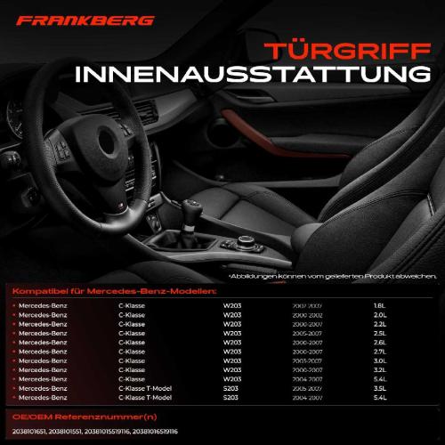 2x Türgriff Innenausstattung Vorne links für Mercedes-Benz Benz W203 Bild 2x Türgriff Innenausstattung Vorne links für Mercedes-Benz Benz W203